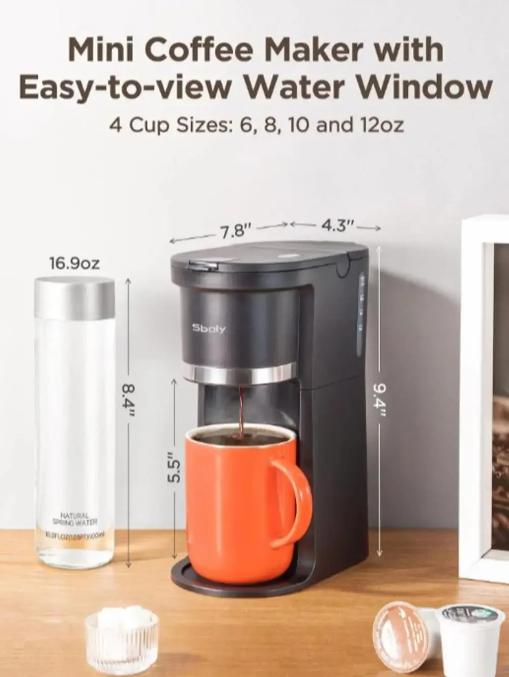 SINGLE SERVE COFFEE MAKER 6-12 OZ